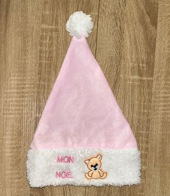 Bonnet de Noël rose