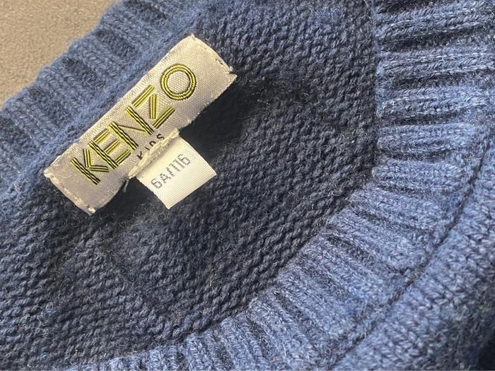 Pull tigre bleu marine Kenzo taille 6 ans - photo numéro 2