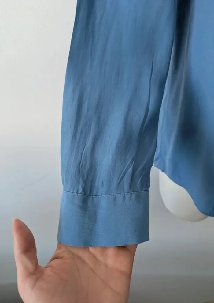 Chemisier d'été bleu - Caroll - taille 38 - photo numéro 3