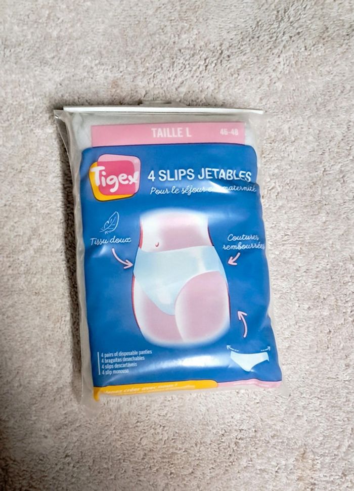 4 slips jetable maternité Taille L