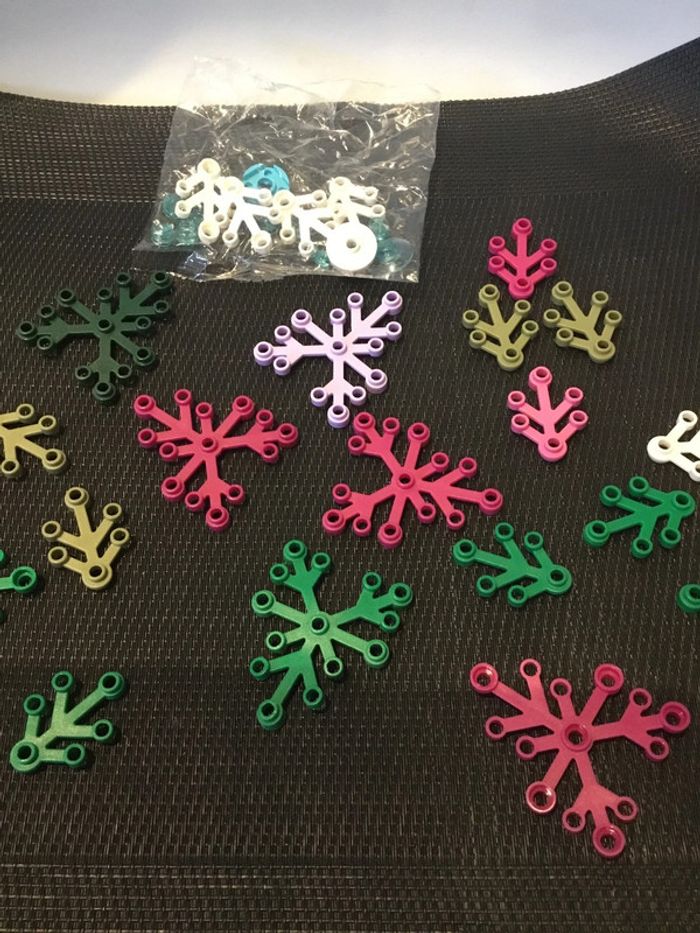 Lego lot plantes feuilles feuillage multicolore lego officiel pièces détachées - photo numéro 3