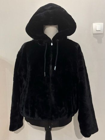 Blouson réversible effet fourrure