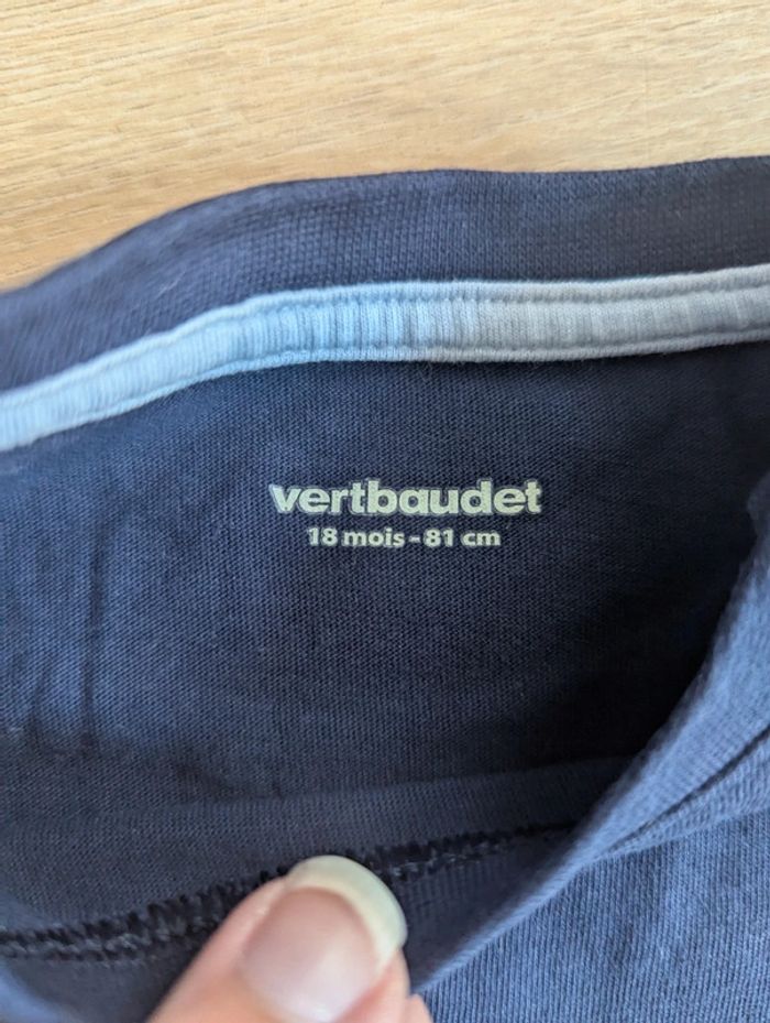T-shirt Verbaudet Bleu marine 18 mois - photo numéro 3