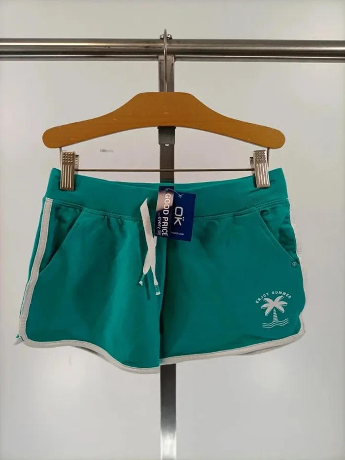 Lot de shorts pour enfants 9 ans jaune et vert - Okaidi A014 - photo numéro 2