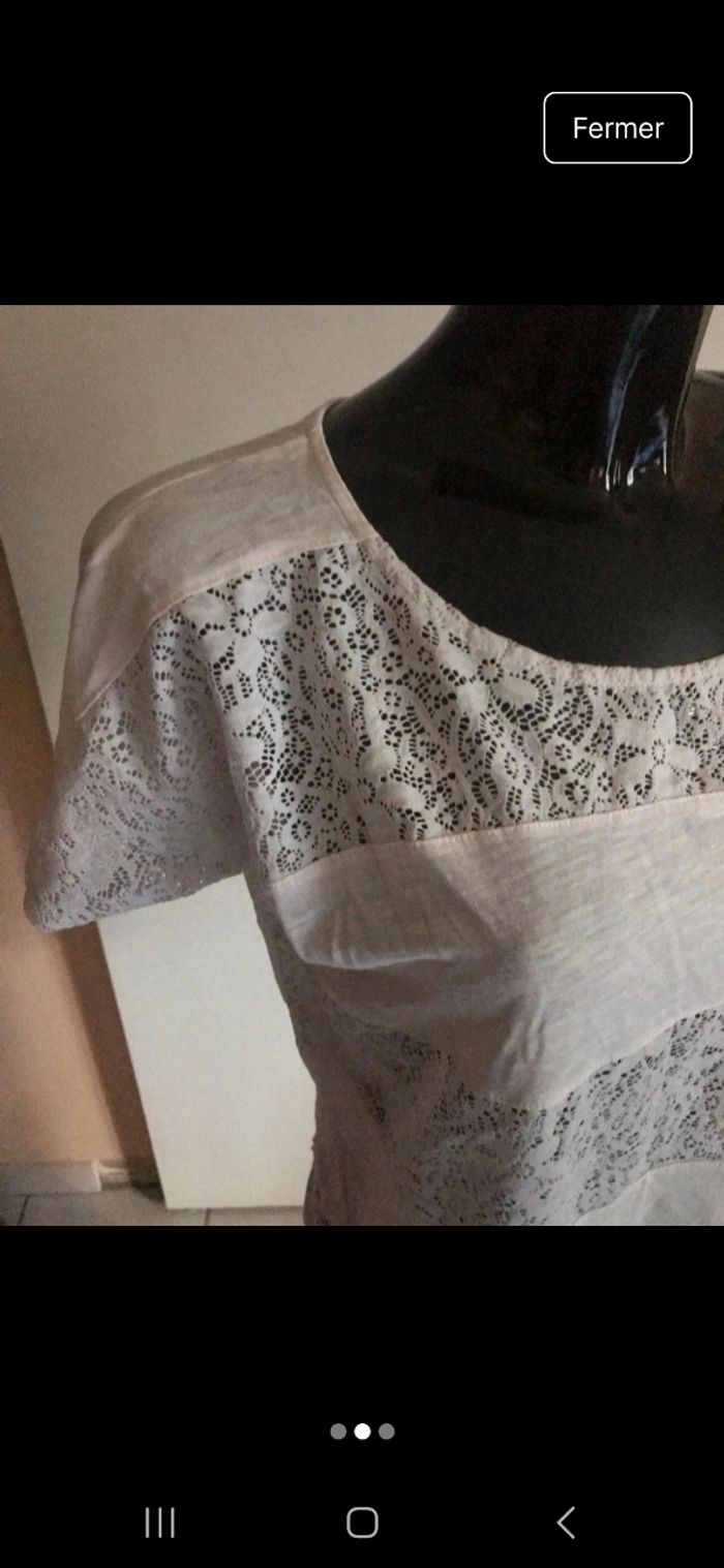 T shirt dentelle - photo numéro 2