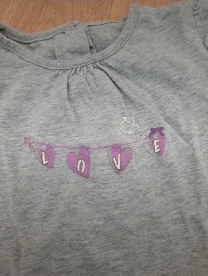 T-shirt gris Bébé Rêve 2 ans - photo numéro 2
