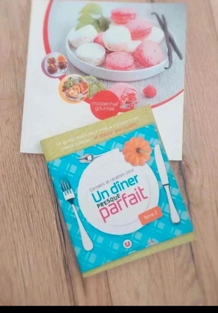 Lot 2 livres de cuisine Un dîner presque parfait