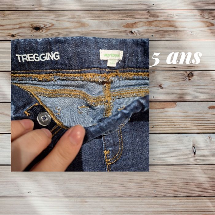 Tregging bleu foncé – Vertbaudet – 5 ans Neuf - photo numéro 3