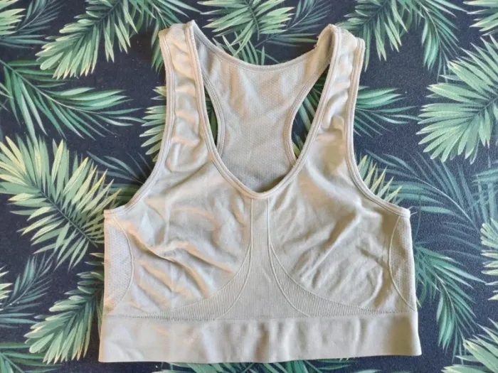 Brassière sport grise dos nageur femme taille M