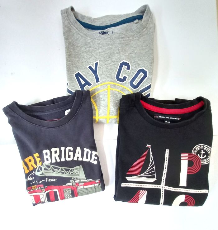 Lot 3 T-shirts manches longues 6 ans - photo numéro 1