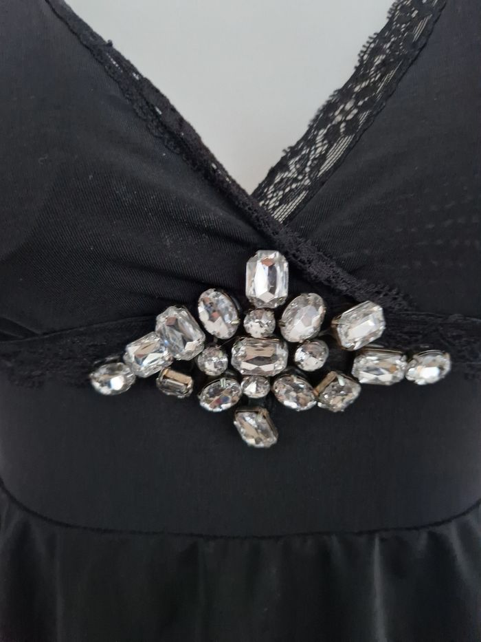 Robe noire à volants Giorgia - photo numéro 3