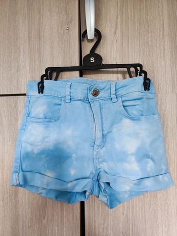 Short jean bleu clair 8-9 ans h&m