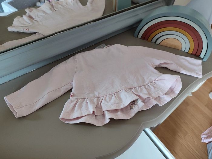 Ensemble robe et gilet rose pâle 6 mois Obaibi et Natalys - photo numéro 8