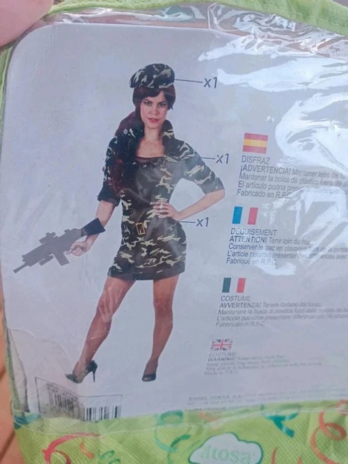 Déguisement femme militaire 3 pièces - photo numéro 3
