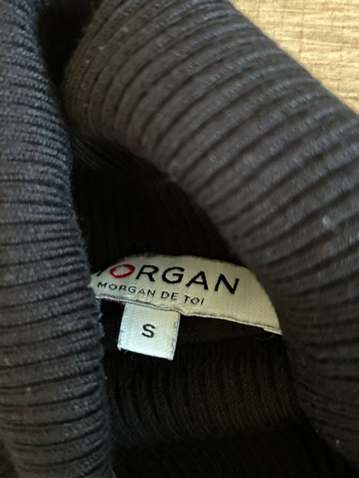 Pull noir à col roulé Morgan taille S bon état - photo numéro 14