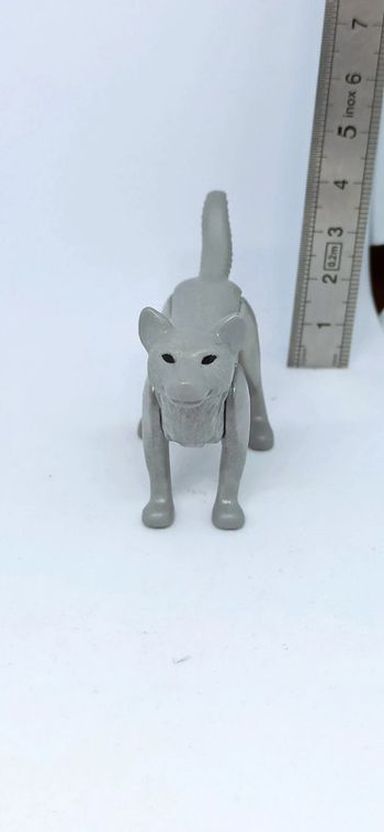 Loup gris yeux noirs playmobil