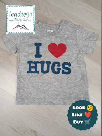 tee-shirt H&M garçon 6 mois