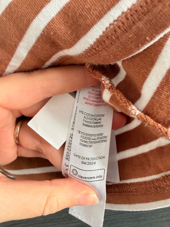 T-shirt manches longues rayures sergent major 9 ans - photo numéro 5