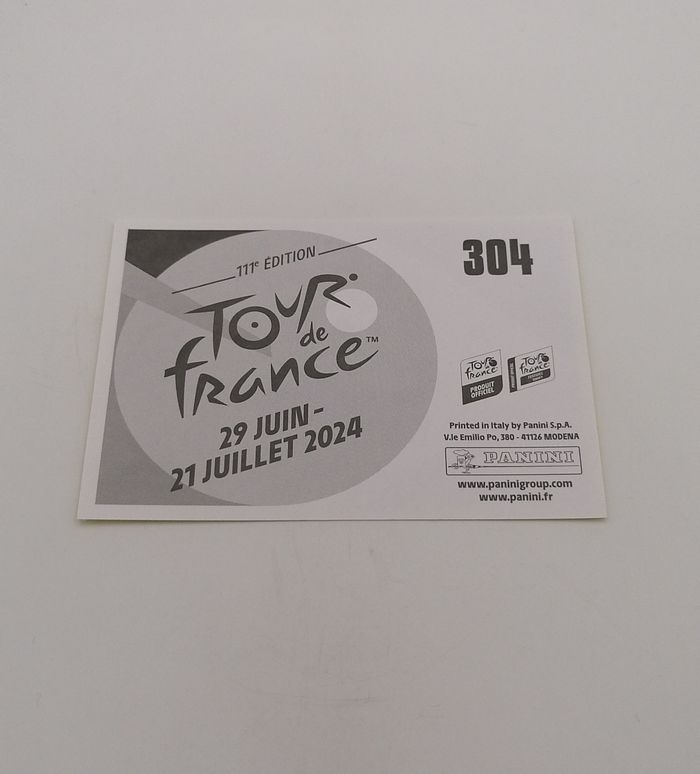 Panini sticker Tour de France 2024 n° 304. - photo numéro 3