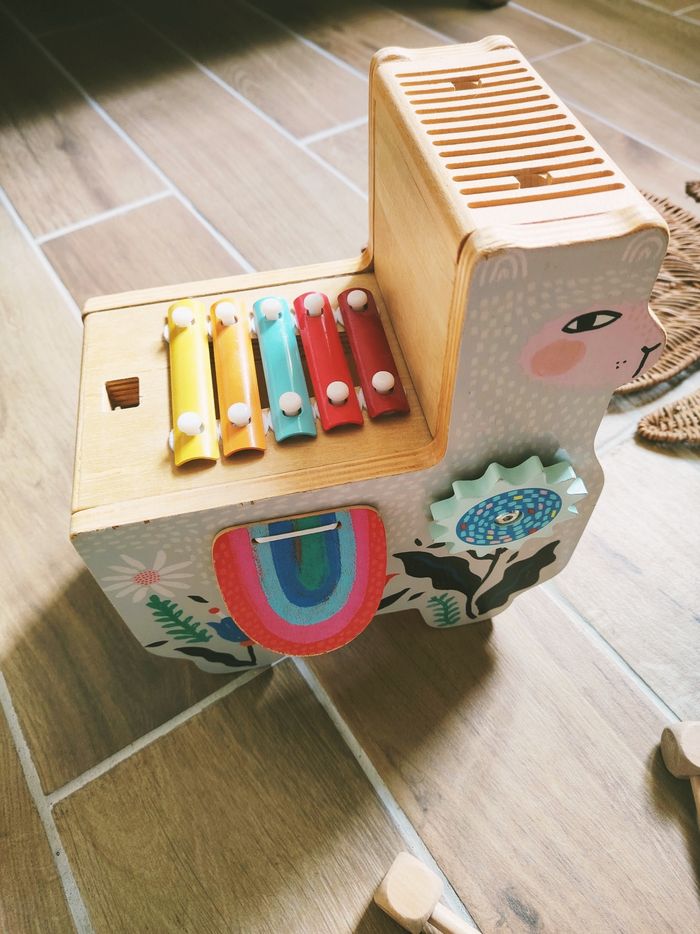 🦙Lili Lama multi activités musicale en bois marque Manhattan toy - photo numéro 3