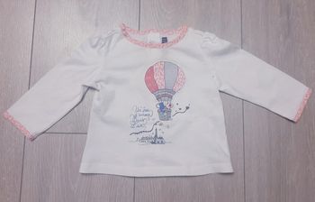 Maillot blanc. Fille 6 mois. Marque Sergent Major