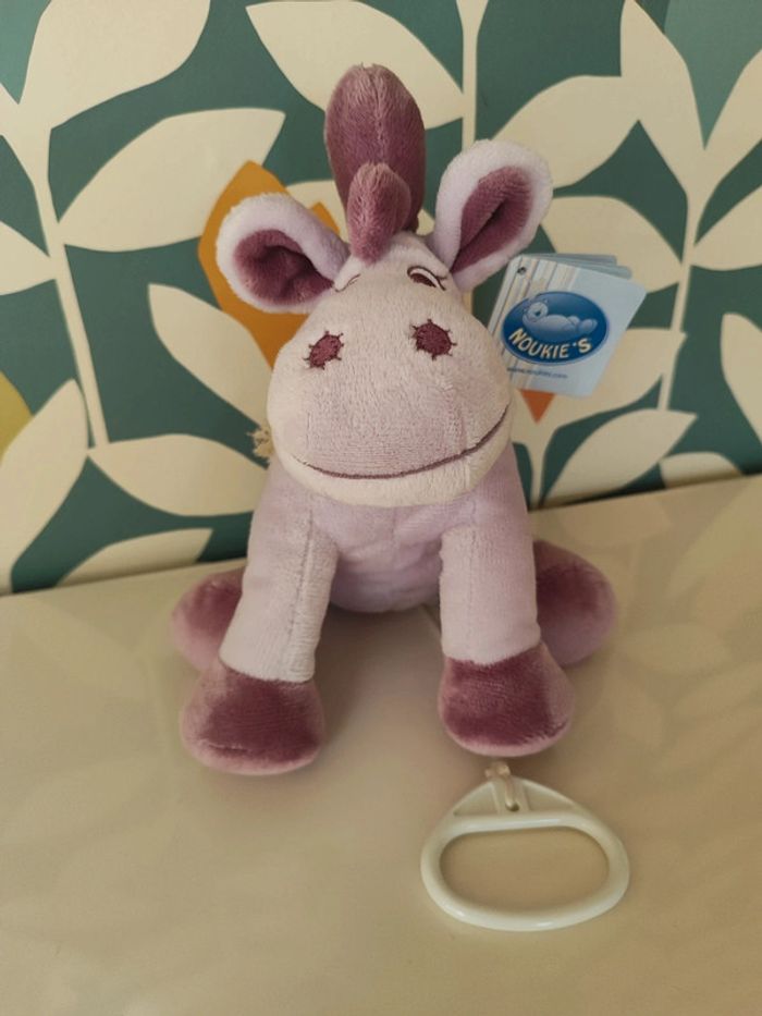 Doudou Vache Mauve Musicale Jack Titou Noukies
