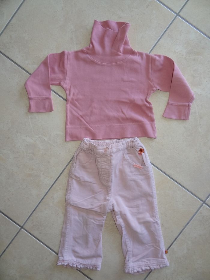 Ensemble rose taille 2ans