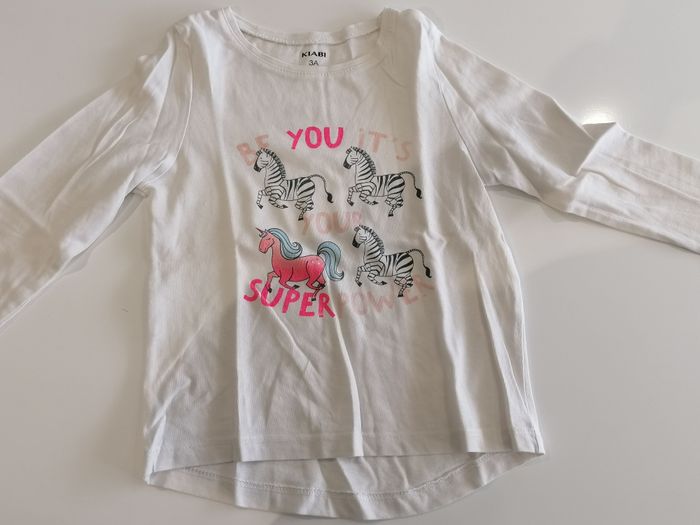 Haut manches longues licorne 🦄 3 ans