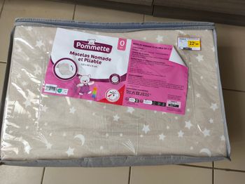 Matelas nomade pliable en 3 120x60x6 cm