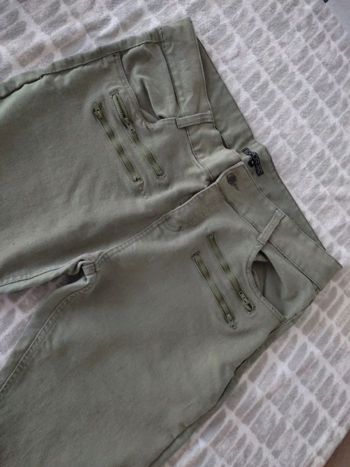 Pantalon jeans cargo kaki exposure taille 48 - photo numéro 2