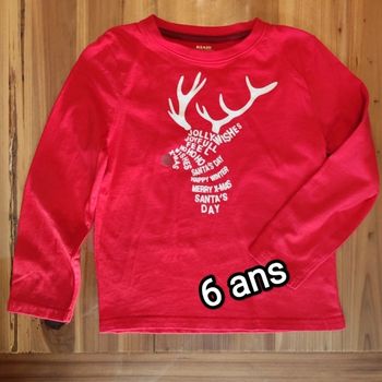T.shirt manches longues X-mas 6 ans 