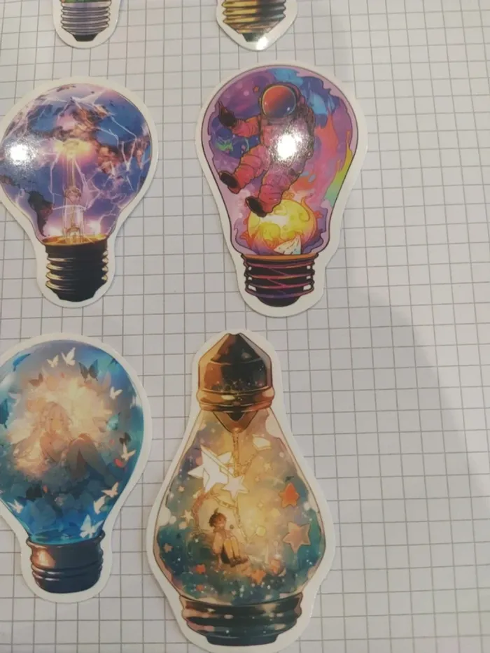 Autocollants ampoules (lot E) - photo numéro 4