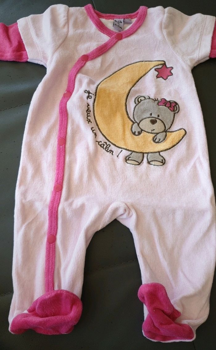 Lot de 10 pyjamas naissance et 1 mois fille - photo numéro 4