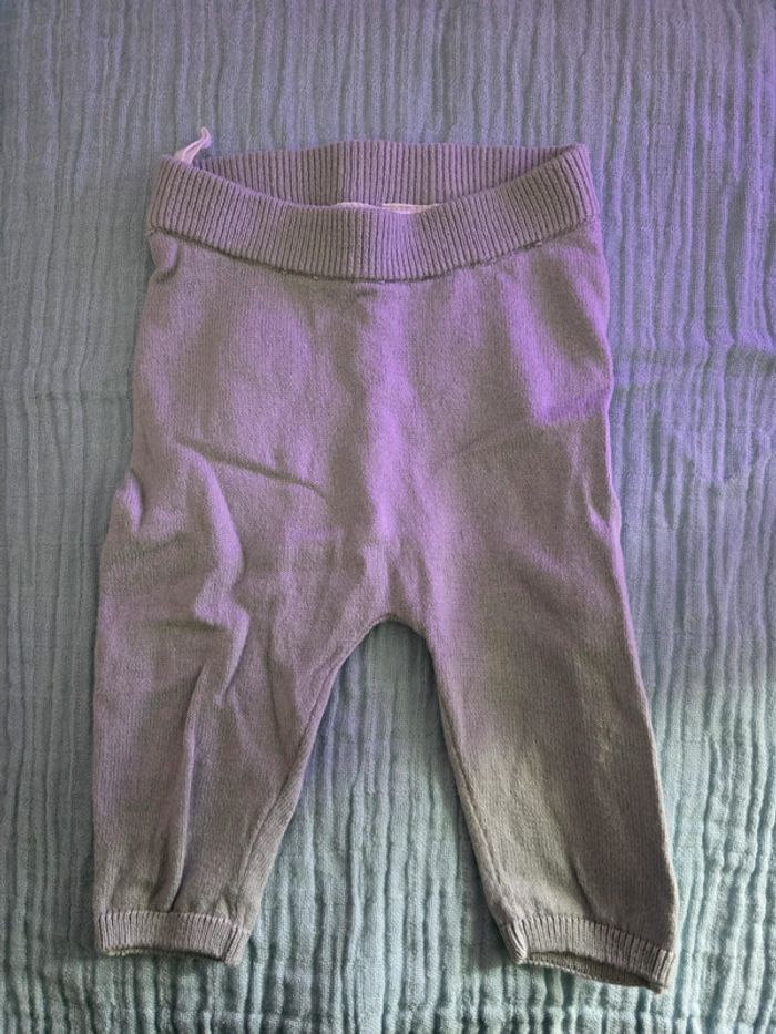 Pantalon petite maille bleu H&M