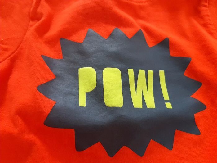 T-shirt orange "Pow" Orchestra (12M) - photo numéro 2