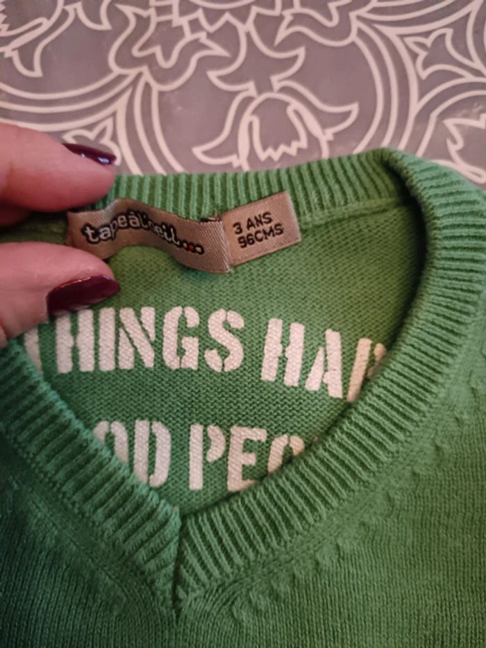 Pull vert - photo numéro 2