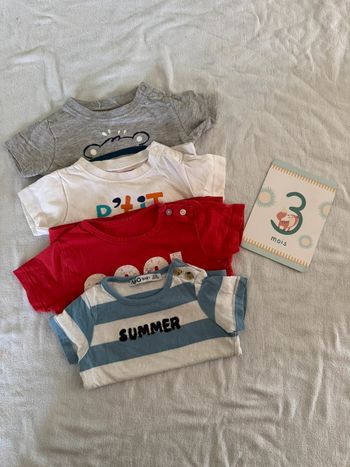 Lot t shirt manche courte