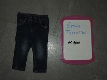 jeans tape à l'oeil taille 6 mois