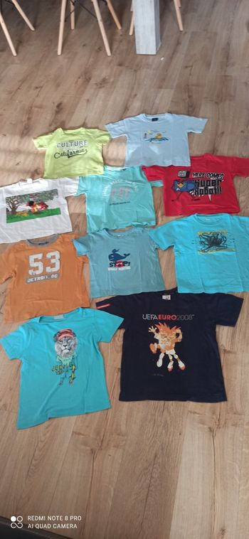 Lot de 10 t shirts 6 ans