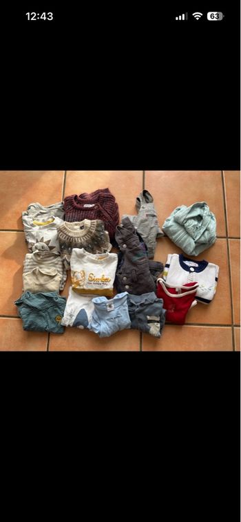 Lot vêtement 9 mois garçon 