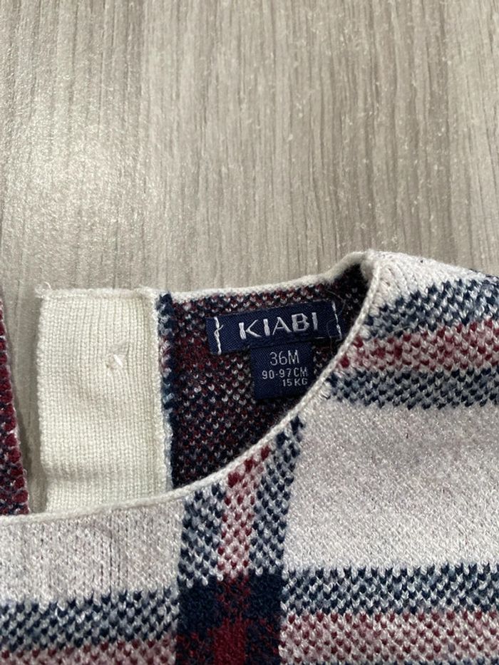 Pull à carreaux kiabi 36 mois - photo numéro 2
