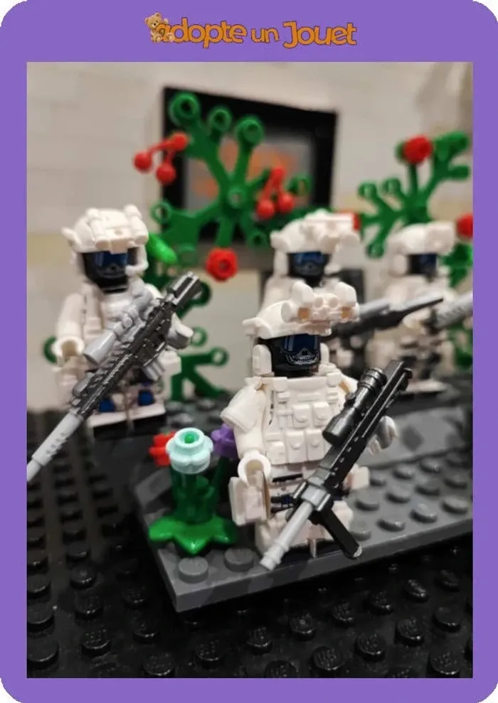 🚁 Lot de 6 figurines militaires 🔫 LM24 🪖Forces Spéciales - type Lego - photo numéro 4