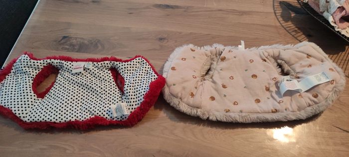 Lot 2 Vestes moumoute sans manches bébé fille Orchestra 1 mois 54cm - photo numéro 2