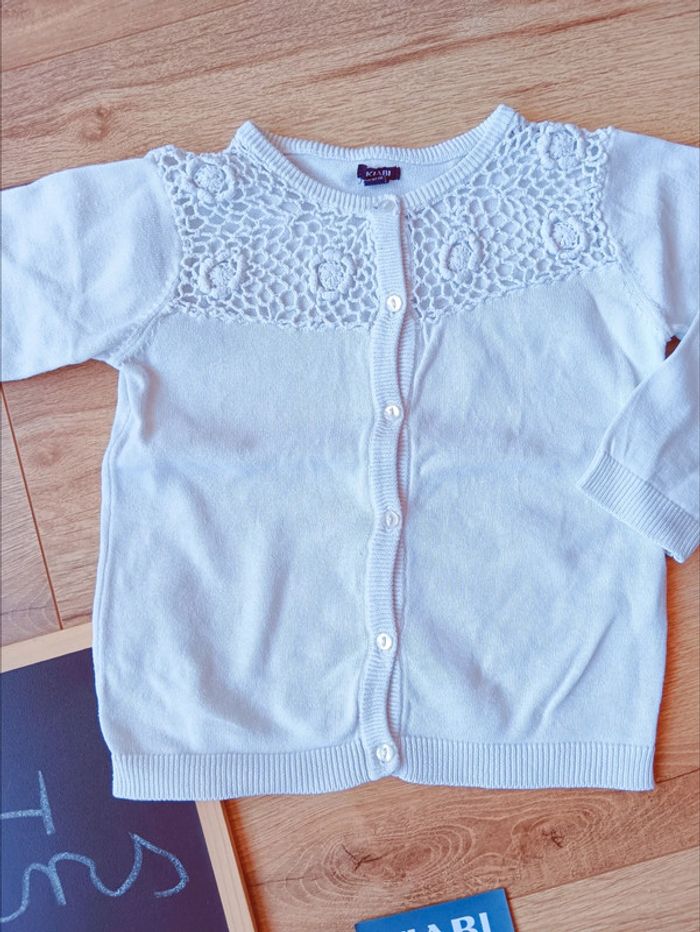 Gilet blanc dentelé Kiabi - photo numéro 2