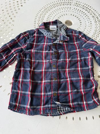Chemise tape à l’œil à carreaux 24 mois