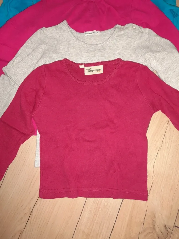 Lot de 4 maillots manches longues 3 ans - photo numéro 2