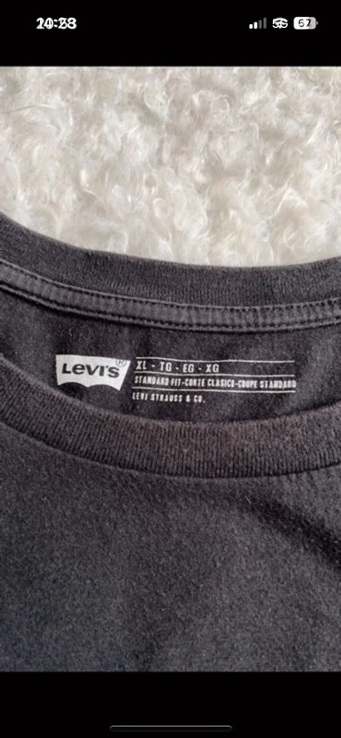 Teeshirt Levis gris manches longues XL - photo numéro 3