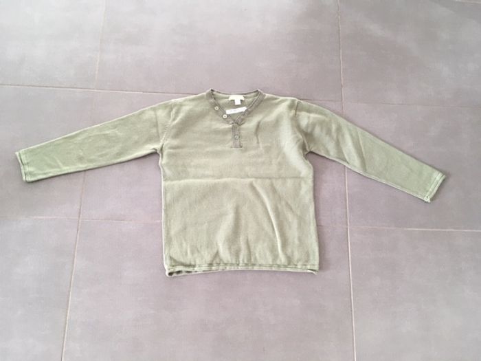 Pull vert hivert garçon Vertbaudet 6 ans