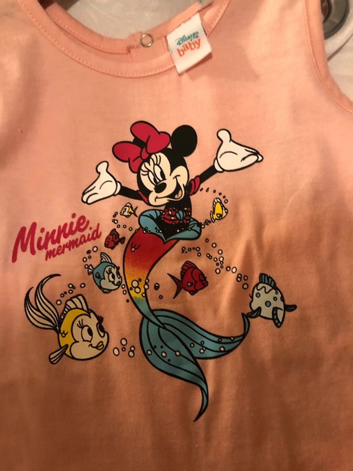 Ensemble short et tee shirt fille Minnie neuf - photo numéro 2