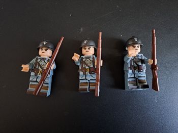 3 Soldats militaires Français WW2 
